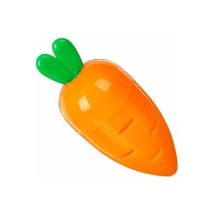 Точилка для карандашей с контейнером в форме морковки, 7,5*3,3см, пластик