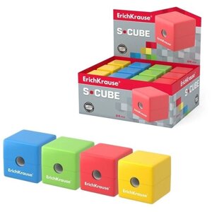 Точилка пластиковая "S- Cube", с контейнером