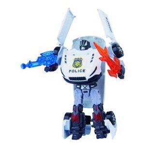Трансформер Пламенный мотор Робот-Машина Полиция 870732, белый