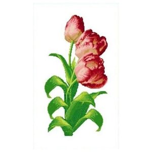 Тюльпаны Рисунок на канве 36х49 Каролинка КК 410