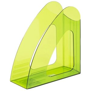 Вертикальный накопитель Attache 90мм прозрачный зеленый