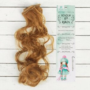 Волосы - тресс для кукол «Кудри» длина волос: 40 см, ширина: 50 см,27А