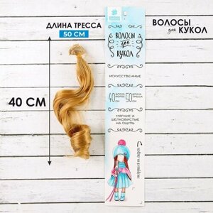 Волосы - тресс для кукол Школа талантов "Кудри", длина волос 40 см, ширина 50 см