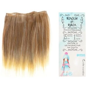 Волосы - тресс для кукол Школа талантов "Прямые" длина волос: 15 см, ширина: 100 см, LSA051