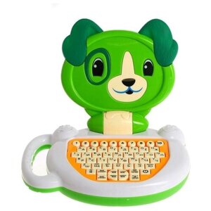 ZABIAKA Обучающий компьютер «Собачка», звук, цвет зелёный