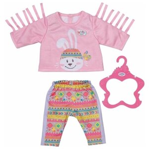 Zapf Creation Комплект одежды для куклы Baby Born 830178 розовый