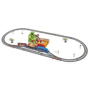 Железная дорога детская "Каменоломня", игровой набор с поездом, работает от батареек