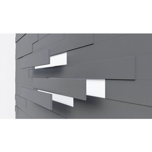 3D Стеновая панель МДФ саваш графит 1.13м2