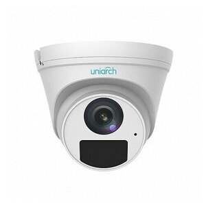5Мп Уличная купольная IP-камера Uniarch IPC-T125-APF40 с ИК-подсветкой до 30м, объектив 4.0mm, PoE
