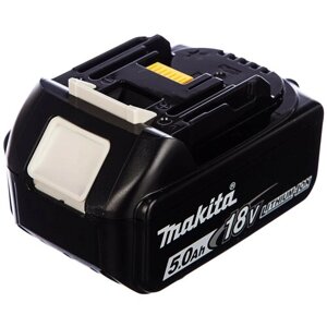 Аккумулятор для электроинструмента Makita BL1850B (18V 5.0 Aч индикатор заряда, оригинал) полиэт. пакет 632F15-1