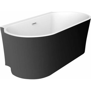 Акриловая ванна BelBagno BB409-1700-800-W/NM 170x80 чёрная матовая/белая матовая