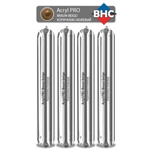 Акриловый герметик BHC ACRYL PRO BRAUN - BEIGE 600 ML