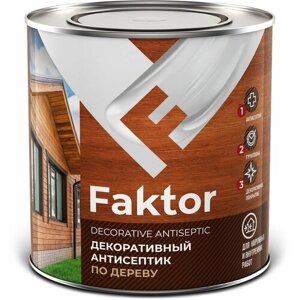 Антисептик FAKTOR для защиты и тонирования древесины 3в1 палисандр 2,1 кг