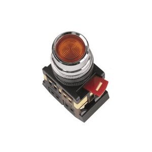 Арматура светосигнальная IEK ABLF-22 (красная) неон кнопка 1з+1р d22mm 240B