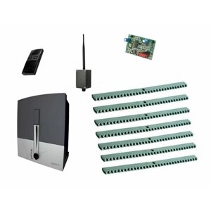 Автоматика для откатных ворот CAME BXL04AGS KIT-KR7-T1-BT, комплект: привод, радиоприемник, пульт, 7 реек, Bluetooth-модуль