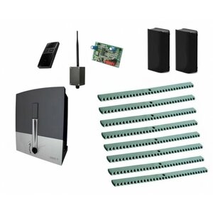 Автоматика для откатных ворот CAME BXL04AGS KIT8-FA-T1-BT, комплект: привод, радиоприемник, пульт, фотоэлементы, 8 реек, Bluetooth-модуль