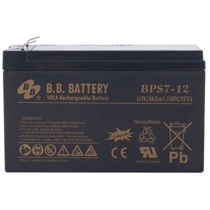 Батарея для ибп BB BPS 7-12 12в 7ач