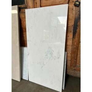 Белая мраморная плитка Imperial Carrara 122*61 толщиной 12 мм (1 шт)