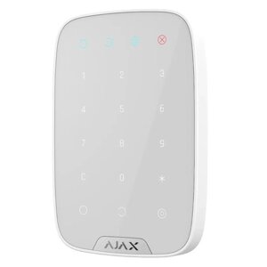 Беспроводная белая сенсорная клавиатура Ajax Keypad