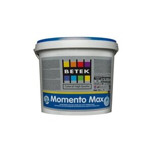 BETEK MOMENTO MAX RG1 Матовая моющаяся краска для внутренних работ с силиконовыми добавками, 15л