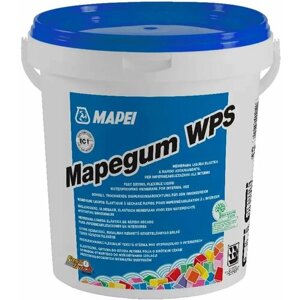 Быстросохнущая эластичная жидкая мембрана Mapei Mapegum WPS 10 кг