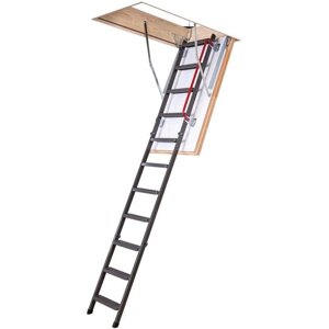Чердачная металлическая лестница с утепленным люком FAKRO LTM 70*130*305