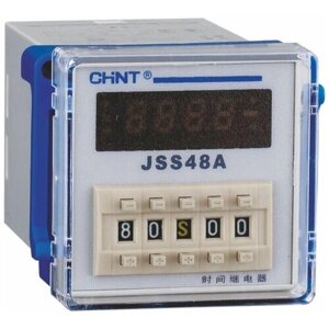 CHINT Реле времени JSS48A 8-контактный одно групповой переключатель AC/DC100В~240В