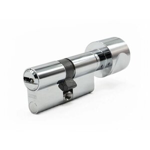 Цилиндр ABUS VELA 2000 MX ключ-вертушка (размер 60х70 мм) - Хром