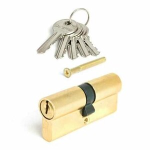 Цилиндр для замка 35х35 мм ключ-ключ EL70 золото