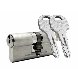 Цилиндр EVVA ICS ключ-вертушка с функцией Vario (размер 46х51 мм) - Никель (5+5 ключей)
