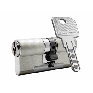 Цилиндр EVVA MCS ключ-ключ (размер 66х36 мм) - Никель