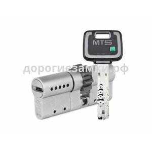Цилиндр Mul-t-Lock MT5+ ключ-ключ (размер 48х48 мм) - Никель, Шестеренка (5 ключей)