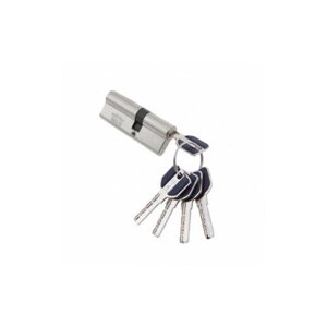 Цилиндровый механизм, латунь перфорированный ключ-ключ C130 мм (65/65) Матовый никель (SN)