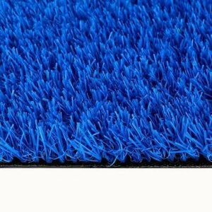 Декоративная цветная трава 2х11,5 м. в рулоне Premium Grass True 20 Blue, синего цвета, ворс 20 мм.