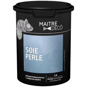 Декоративное покрытие Maitre Deco Soie Perle, серо-бежевый, 2 кг