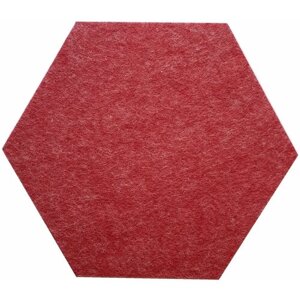 Декоративные настенные войлочные звукоизоляционные панели, шестиугольные акустические панели, Цвет: красный, 7шт.