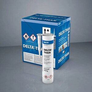 DELTA-THAN Универсальный клей для гидроизоляционных плёнок в местах нахлёста и примыкания из кирпича, бетона, дерева, упаковка 12 шт.