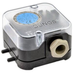 Дифференциальный датчик-реле для контроля давления разряжения DUNGS KS 1000 A2-7, с монтажным набором, 0.1-1 kPa арт. 257845