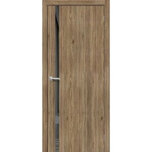Дверь Браво-1.55 / Цвет Original Oak / Стекло Mirox Grey / Двери Браво