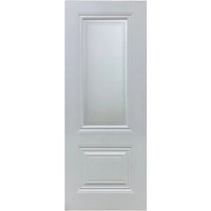 Дверь межкомнатная, Алина, 600*2000 эмаль , ст. белое , цвет белый (коробка +наличники с 2х сторон)