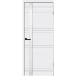 Дверь межкомнатная VellDoris SCANDI N Z1, белый, 800x2000, LR, стекло лакобель белое, без врезки замка и петель