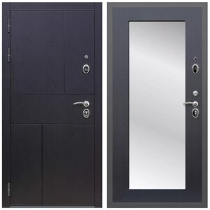 Дверь входная Армада Оникс / ФЛЗ-Пастораль, Венге МДФ панель 16 мм с зеркалом