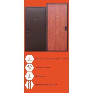 Дверь входная Foreman металл/панель, антик медь, рустик. дуб 860*2050 левая