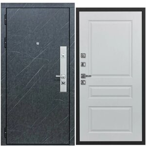 Дверь входная металлическая DIVA ДХ-26 2050x960 Левая Гранит лава оникс - Д13 Белый софт, тепло-шумоизоляция, антикоррозийная защита для квартиры