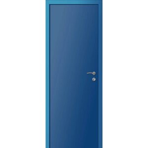 Дверь влагостойкая пластиковая KAPELLI multicolor ДГ RAL 5010 Синий