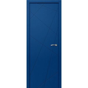 Дверь влагостойкая пластиковая KAPELLI multicolor Ф7А RAL 5010 Синий
