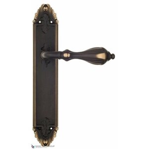 Дверная ручка на планке Venezia ANAFESTO PL90 темная бронза