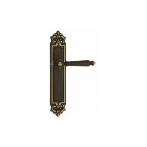 Дверная ручка Venezia "PELLESTRINA" на планке PL96 темная бронза