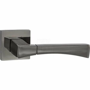 Дверные ручки Puerto (Пуэрто) INAL 532-03 на квадратной розетке черный никель