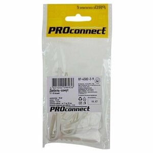 Дюбель-хомут 11-18 бел. (уп. 10шт) PROCONNECT 07-4502-2-9